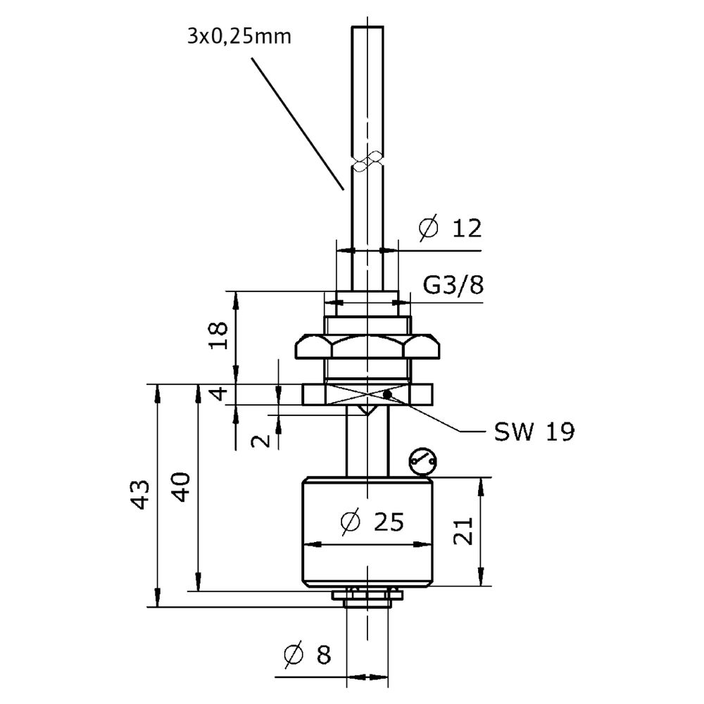 Wilo Minischwimmerschalter, Kabellänge 10m... WILO-2547569 4048482777726 (Abb. 2)