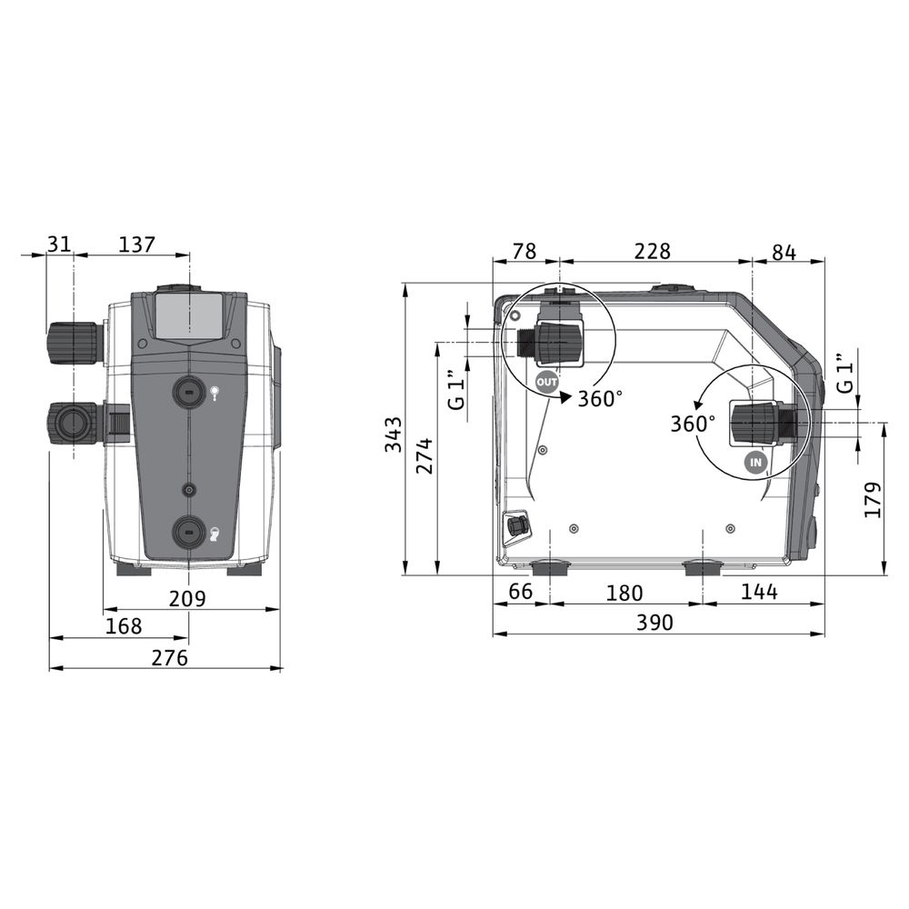 Wilo Isar Hochdruck-Kreiselpumpe BOOST5 E-3-2G, 0,75/1,00kW, 230V, G 1"... WILO-4271548 4062679450308 (Abb. 2)