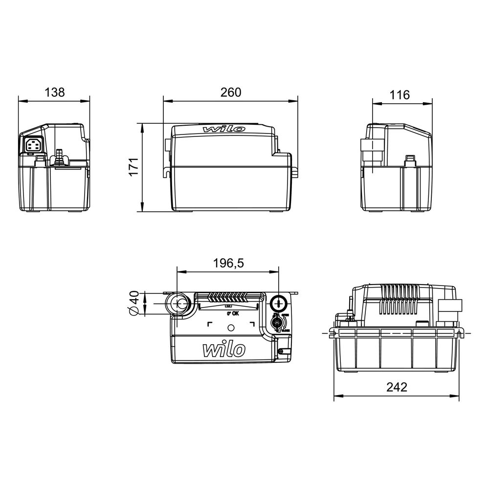 Wilo Automatische Kondensathebeanlage NovaCON-EF... WILO-4273853 4062679511719 (Abb. 2)