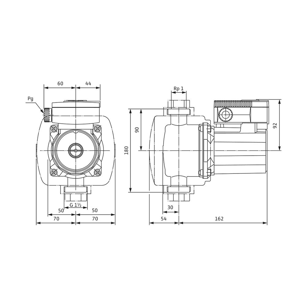 Wilo Nassläufer-Standardpumpe TOP-Z 25/6 1x230V, PN 10, Inox G 1 1/2"... WILO-2045521 4016322652786 (Abb. 2)