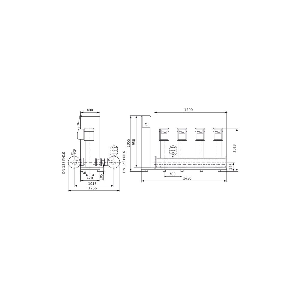 Wilo Mehrpumpenanlage SiBoost Smart 4 Helix VE2202-ES 4kW... WILO-2547344 4048482747439 (Abb. 2)