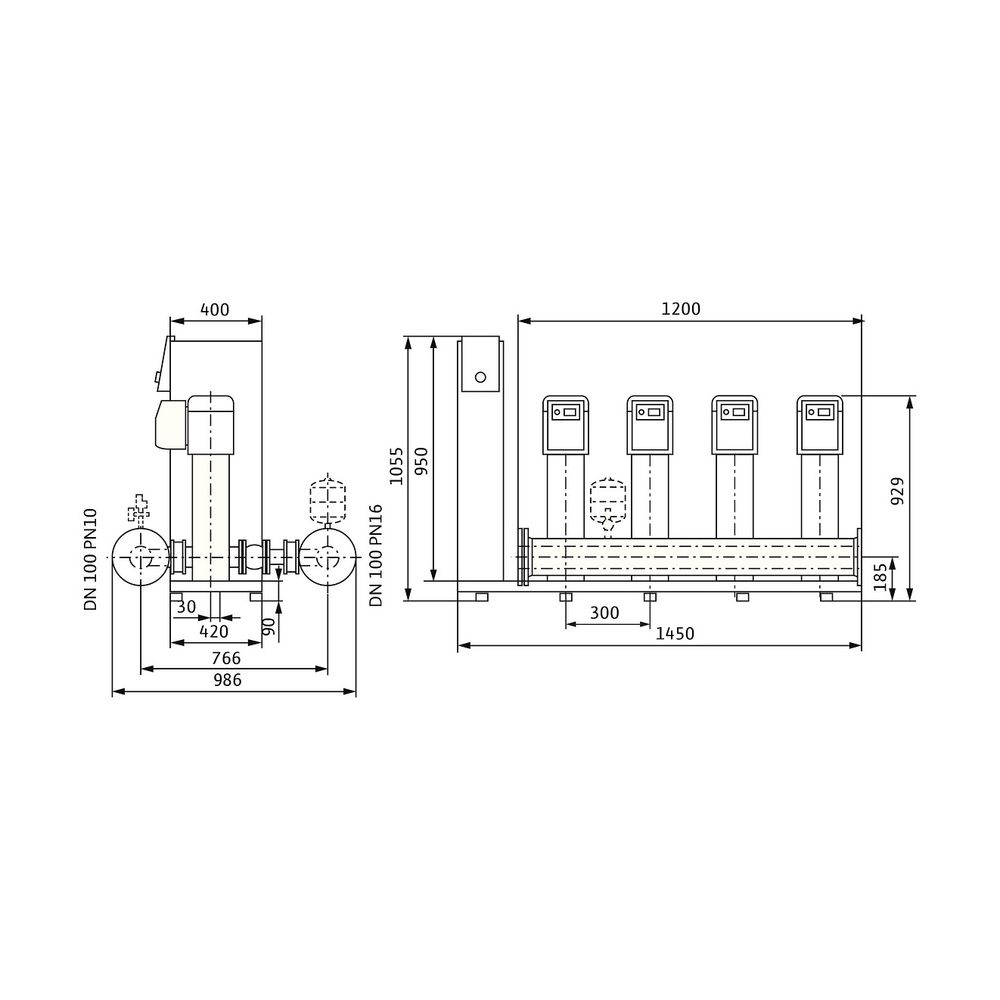 Wilo Mehrpumpenanlage SiBoost Smart 4 Helix VE1603 3kW... WILO-2537353 4048482330952 (Abb. 2)
