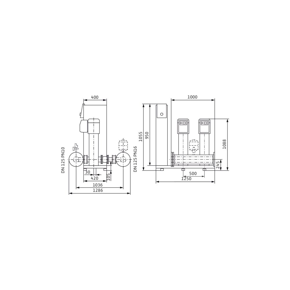 Wilo Mehrpumpenanlage SiBoost Smart 2 Helix VE5202-ES 7,5kW... WILO-2547360 4048482746098 (Abb. 2)