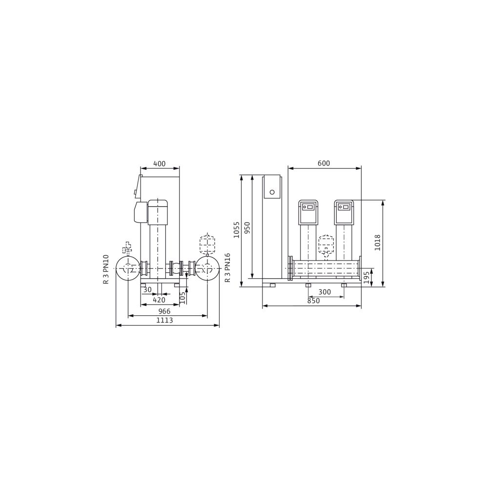 Wilo Mehrpumpenanlage SiBoost Smart 2 Helix VE2202-ES 4kW... WILO-2547334 4048482747330 (Abb. 2)