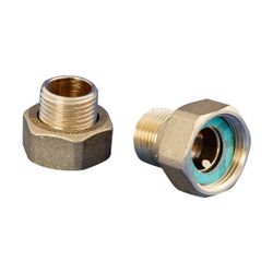 Wilo Verschraubung Messing R 1/2", d. 15mm innen x G 1", 1 Satz... WILO-4092743 4016322914396 (Abb. 1)