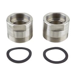 Wilo 2 Übergangsstücke G 1 1/2" i x G 2" a, Länge 33mm, Edelstahl, 1 Satz... WILO-4037301 4062679310893 (Abb. 1)