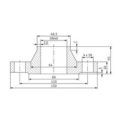 Wilo Gegenflanschkit DN40, PN 10... WILO-2105579 4048482089447 (Abb. 1)