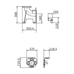 Wilo Einhängevorrichtung TP 80... WILO-2029039 4016322484660 (Abb. 1)