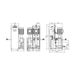Wilo Sinum Druckhaltestation D80 mit Doppelpumpe, max. 16 bar, 400V... WILO-2198871 4048482837888 (Abb. 1)