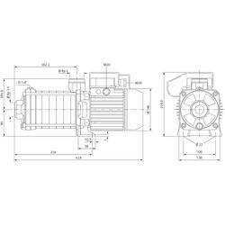 Wilo Hochdruck-Kreiselpumpe MHIL 504-E-3-400-50-2/IE3... WILO-4210656  (Abb. 1)