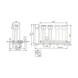 Wilo Mehrpumpenanlage SiBoost Smart 4MVISE806 2kW... WILO-2550763 4048482895802 (Abb. 1)