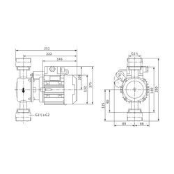 Wilo Trockenläufer-Spezialpumpe IP-Z 25/2,Rp 1” 1x230V 60W... WILO-4090293 4016322768753 (Abb. 1)