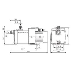 Wilo Hochdruck-Kreiselpumpe HiMulti 3 3-43 P-S1, G1, 1x230V, 400W... WILO-4197372  (Abb. 1)