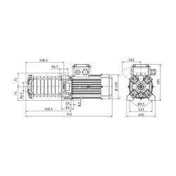 Wilo Hochdruck-Kreiselpumpe Medana CH1-LC.202-5,Rp 1” 1x230V 370W... WILO-4233356 4048482906317 (Abb. 1)