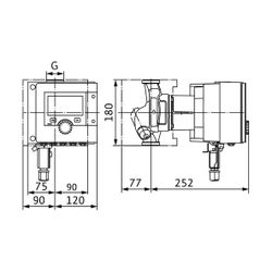 Wilo Stratos MAXO Smart-Nassläufer-Umwälzpumpe Z 25/0,5-8, PN 10, G 1 1/2", 133W P1... WILO-2215028 4062679141497 (Abb. 1)