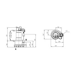 Wilo Schmutzwasser-Tauchmotorpumpe Padus UNI M05/M15-523/VA 1,5kW... WILO-6084808 4048482858265 (Abb. 1)