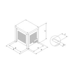 Wilo Zubehör für Schaltgeräte Filter 315A du/dt IP23 Wilo-EFC... WILO-6084557 4048482857374 (Abb. 1)