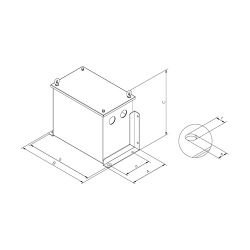 Wilo Zubehör für Schaltgeräte Filter 40A du/dt IP54 Wilo-EFC... WILO-6084544 4048482857220 (Abb. 1)