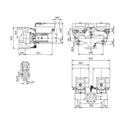 Wilo Trockenläufer-Hocheffizienz-Doppelpumpe Stratos GIGA2.0-D 125/1-9/3,0-S1 DN125... WILO-2205726 4062679018874 (Abb. 1)