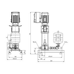 Wilo Einzelpumpenanlage SiBoost Smart 1 Helix VE404 750W... WILO-2537357 4048482329833 (Abb. 1)