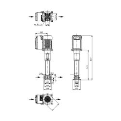 Wilo Hochdruck-Kreiselpumpe Helix VE1603-3.0-1/16/E/KS G 2" 3kW... WILO-4171618 4048482282282 (Abb. 1)