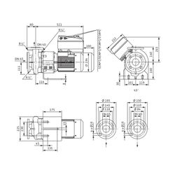 Wilo Trockenläufer-Energiespar-Einzelpumpe BL-E40/130-3/2-R1 DN65/DN40 3kW... WILO-2191432 4048482786704 (Abb. 1)