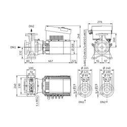 Wilo Trockenläufer-Hocheffizienz-Einzelpumpe Stratos GIGA B 32/1-45/3,8-R1... WILO-2189127 4048482778532 (Abb. 1)