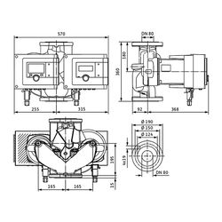 Wilo Nassläufer-Premium-Smart-Doppelp. Stratos MAXO-D 80/0,5-12 PN6-R7 (DE)... WILO-2218035  (Abb. 1)