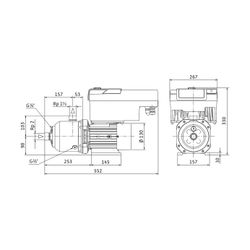 Wilo Medana Hochdruck-Kreiselpumpe CH3-LE.1604-2/V/3/10T, 4,0kW, 400V, Rp 1", PN 10... WILO-4250225 4062679210667 (Abb. 1)