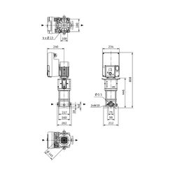 Wilo Helix2.0-VE Hochdruck-Kreiselpumpe 405-1/16/E/KS/3, G 1", 1,1kW, 400V, PN 16... WILO-4250694 4062679217840 (Abb. 1)