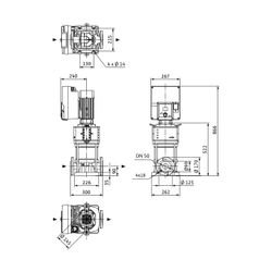 Wilo Helix2.0-VE Hochdruck-Kreiselpumpe 2201-1/16/E/KS/3, DN 50, 2,2kW, 400V, PN 16... WILO-4251135 4062679219196 (Abb. 1)
