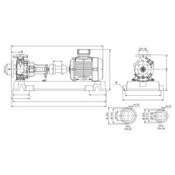 Wilo Atmos GIGA N Trockenläufer-Normpumpe 50/250-5,5/4, 400V, DN 65/50, PN 16, 5,5kW... WILO-6089481 4062679027609 (Abb. 1)