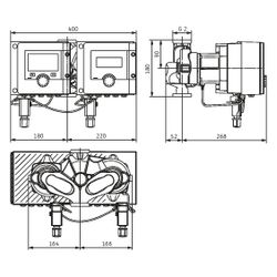 Wilo Stratos MAXO-D Nassläufer-Premium-Smart-Doppelpumpe 30/0,5-10, 234W P1, 230V, G 2", ... WILO-2225968 4062679270005 (Abb. 1)