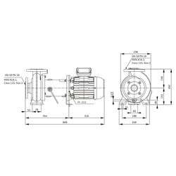 Wilo Rexa BLOC Abwasserpumpe C05.32-133DAH100L2, 400V, PN 10, DN 50, 3kW... WILO-6094565 4062679259994 (Abb. 1)