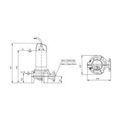 Wilo Rexa MINI3 Schneidwerkpumpe S03/M008-523/A, 230V, PN 6/10, DN 32/40, 750W... WILO-6093591 4062679232690 (Abb. 1)