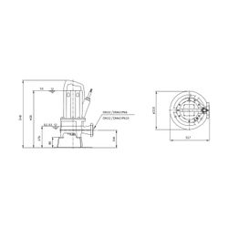 Wilo Rexa PRO Schneidwerkpumpe S03-112A/21T011X540/O-20M, 400V, PN 6/10, DN 32/40, 1,1kW... WILO-6098422 4062679390314 (Abb. 1)
