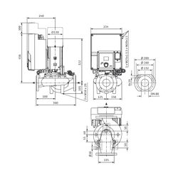 Wilo Yonos GIGA2.0-I Trockenläufer-Hocheffizienz-Einzelpumpe 80/1-4/M-0,55-R1-S1, 230V, D... WILO-2207123 4062679115078 (Abb. 1)