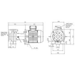 Wilo Rexa BLOC Abwasserpumpe C06.34-143DAH132S2, 400V, PN 10, DN 80/65, 5,5kW... WILO-6094558 4062679259925 (Abb. 1)