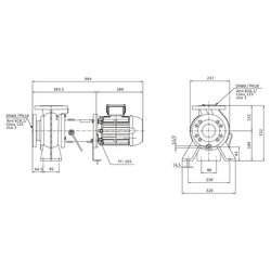 Wilo Rexa BLOC Abwasserpumpe C08.43-112DAH90L2, 400V, PN 10, DN 80, 2,2kW... WILO-6094554 4062679259840 (Abb. 1)