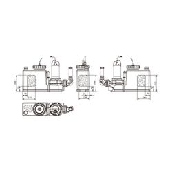 Wilo DrainLift SANI CUT-S Abwasser-Hebeanlage 20/M523/1-EF mit Schneidwerk, 230V, DN 110/... WILO-6095513 4062679283548 (Abb. 1)