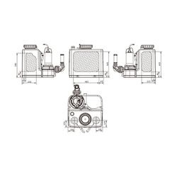 Wilo DrainLift SANI CUT-M Abwasser-Hebeanlage 27/T540/1-CEE mit Schneidwerk, 400V, DN 110... WILO-6095523 4062679283708 (Abb. 1)