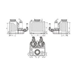 Wilo DrainLift SANI CUT-L Abwasser-Hebeanlage 20/M523/1-EF mit Schneidwerk, 230V, DN 110/... WILO-6095527 4062679283746 (Abb. 1)