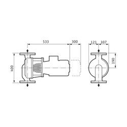 Wilo Trockenläufer-Spezialpumpe VeroLine-IPH-W 65/160-4/2 DN65 4kW... WILO-2121287 4048482215709 (Abb. 1)