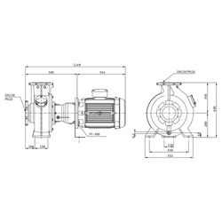 Wilo Rexa BLOC Abwasserpumpe V15.84-304DAH180M4, 400V, PN 10, DN 150, 18,5kW... WILO-6096161 4062679329390 (Abb. 1)