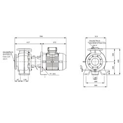 Wilo Rexa BLOC Abwasserpumpe V10.42-203DAH132S4, 400V, PN 10, DN 100, 5,5kW... WILO-6096172 4062679329802 (Abb. 1)