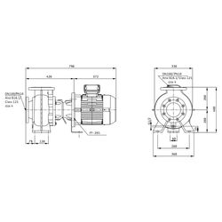 Wilo Rexa BLOC Abwasserpumpe C10.51-195DAH132S4, 400V, PN 10, DN 100, 5,5kW... WILO-6096177 4062679329857 (Abb. 1)