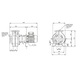 Wilo Rexa BLOC Abwasserpumpe V08.42-142DAH90S4, 400V, PN 10, DN 80, 1,1kW... WILO-6095648 4062679300818 (Abb. 1)
