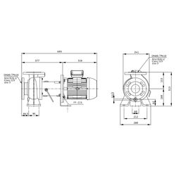 Wilo Rexa BLOC Abwasserpumpe C08.41-115DAH100L2, 400V, PN 10, DN 80, 3kW... WILO-6095633 4062679300986 (Abb. 1)