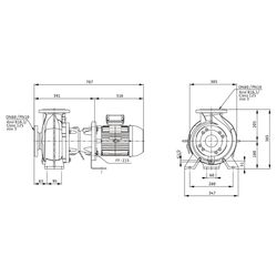 Wilo Rexa BLOC Abwasserpumpe V08.52-160DAHL100L4, 400V, PN 10, DN 80, 3/3,45kW... WILO-6096158 4062679329369 (Abb. 1)