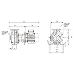 Wilo Rexa BLOC Abwasserpumpe V08.52-175DAH112M4, 400V, PN 10, DN 80, 4/4,55kW... WILO-6096162 4062679329604 (Abb. 1)